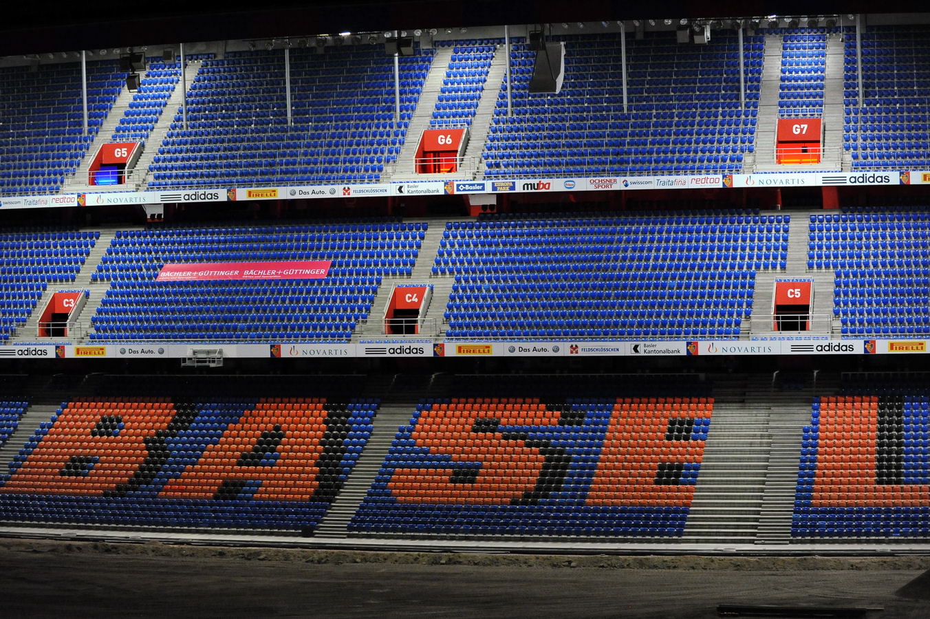 St. Jakob-Park Schweiz: Tribüne St. Jakob-Park Schweiz: Tribüne